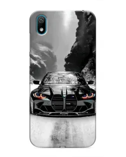 Чехол для Huawei Y5 2019 с картинкой «BMW — акварельный дрифт»