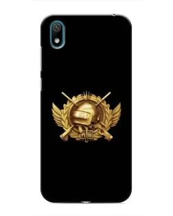 Чехол для Huawei Y5 2019 с картинкой «PUBG — оранжевый градиент»