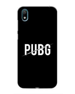 Чехол для Huawei Y5 2019 с картинкой «PUBG — белый логотип»
