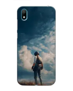 Чехол для Huawei Y5 2019 с картинкой «Герой PUBG на скале»
