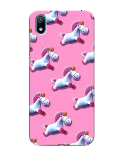 Чехол для Huawei Y5 2019 с картинкой «Единороги на розовом»
