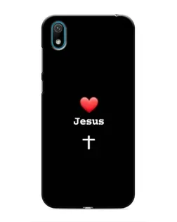 Чехол для Huawei Y5 2019 с картинкой «Сердце - Jesus» Чехол для Huawei Y5 2019 с картинкой «Сердце - Jesus»