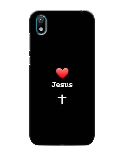 Чехол для Huawei Y5 2019 с картинкой «Сердце - Jesus» Чехол для Huawei Y5 2019 с картинкой «Сердце - Jesus»