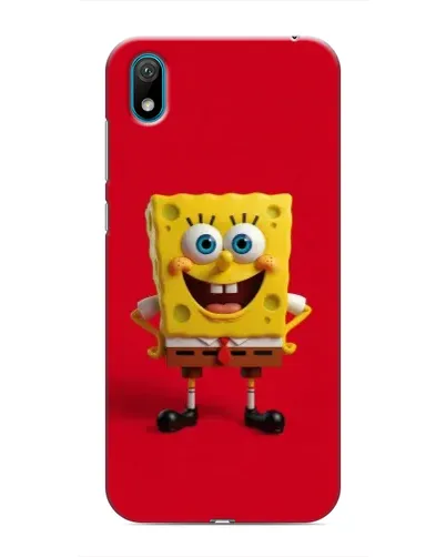 Чехол для Huawei Y5 2019 с картинкой «Спанч Боб на красном»