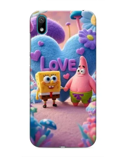 Чехол для Huawei Y5 2019 с картинкой «Губка Боб Патрик»