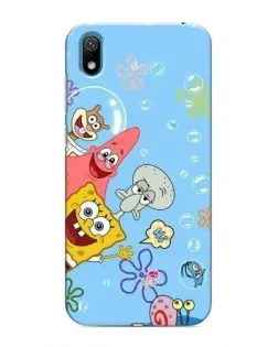 Чехол для Huawei Y5 2019 с картинкой «Веселые пузырьки»