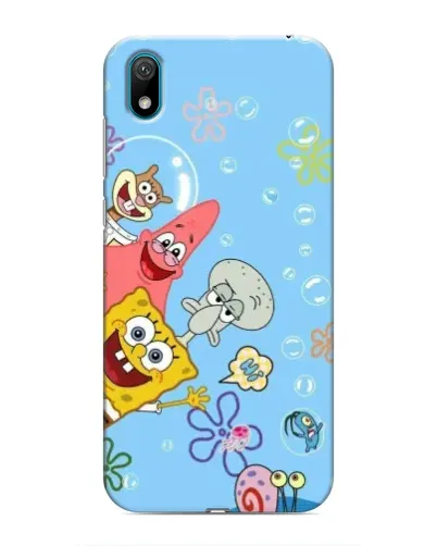 Чехол для Huawei Y5 2019 с картинкой «Веселые пузырьки»