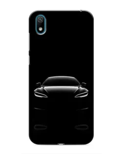 Чехол для Huawei Y5 2019 с картинкой «Силуэт Tesla Night»