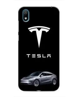 Чехол для Huawei Y5 2019 с картинкой «Tesla Model Y»
