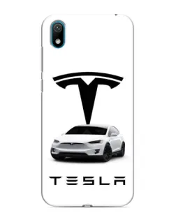 Чехол для Huawei Y5 2019 с картинкой «Tesla White Style»