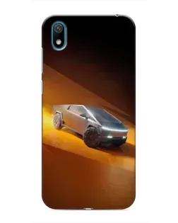 Чехол для Huawei Y5 2019 с картинкой «Cybertruck в пустыне»