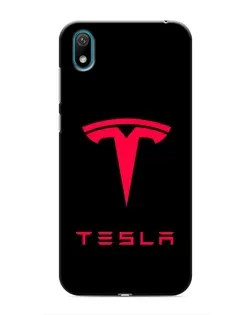 Чехол для Huawei Y5 2019 с картинкой «Tesla Red Logo»