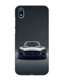 Чехол для Huawei Y5 2019 с картинкой «Mercedes на черном»