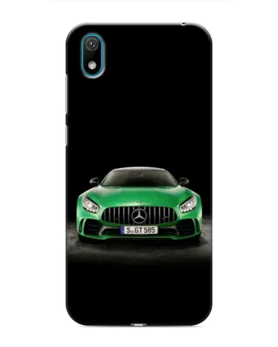 Чехол для Huawei Y5 2019 с картинкой «Mercedes — неоновый лого»