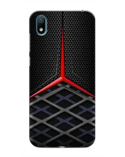 Чехол для Huawei Y5 2019 с картинкой «Mercedes Carbon Grid»