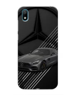 Чехол для Huawei Y5 2019 с картинкой «Mercedes AMG — графика»