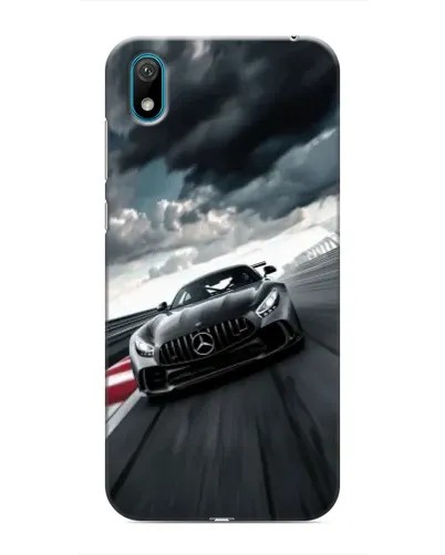 Чехол для Huawei Y5 2019 с картинкой «Гоночный Mercedes AMG»