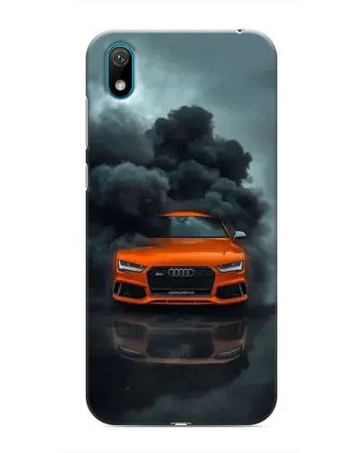 Чехол для Huawei Y5 2019 с картинкой «Audi в облаках дыма»