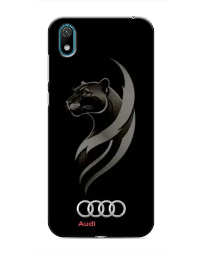 Чехол для Huawei Y5 2019 с картинкой «Графика — пантера и Audi»