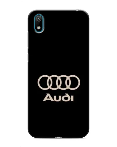Чехол для Huawei Y5 2019 с картинкой «Audi — золотой логотип»