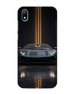 Чехол для Huawei Y5 2019 с картинкой «Lamborghini золотые линии»