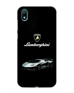 Чехол для Huawei Y5 2019 с картинкой «Логотип Lamborghini классика»