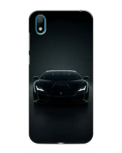 Чехол для Huawei Y5 2019 с картинкой «Черный Lamborghini Aventador»