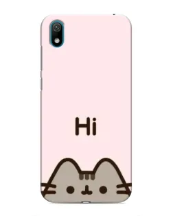 Чехол для Huawei Y5 2019 с картинкой «Пушин говорит Hi»