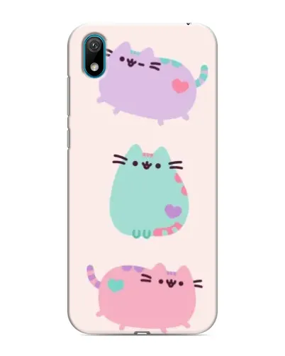 Чехол для Huawei Y5 2019 с картинкой «Pusheen трио»