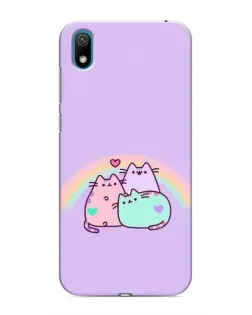 Чехол для Huawei Y5 2019 с картинкой «Радужные Пушины»