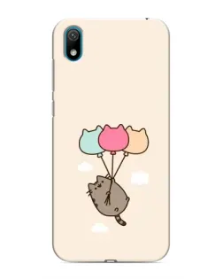 Чехол для Huawei Y5 2019 с картинкой «Пушин на шариках»