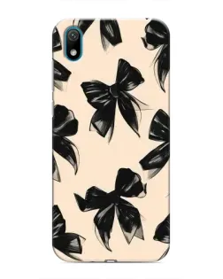 Чехол для Huawei Y5 2019 с картинкой «Паттерн черные банты» Чехол для Huawei Y5 2019 с картинкой «Паттерн черные банты»
