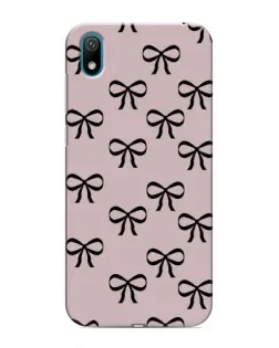 Чехол для Huawei Y5 2019 с картинкой «Черные бантики»