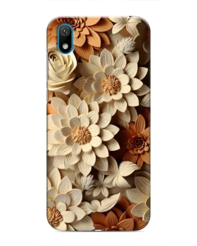 Чехол для Huawei Y5 2019 с картинкой «Бежевый флористический декор» Чехол для Huawei Y5 2019 с картинкой «Бежевый флористический декор»
