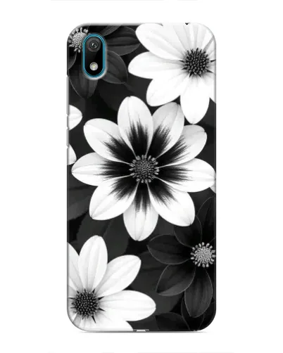 Чехол для Huawei Y5 2019 с картинкой «Монохромные астры» Чехол для Huawei Y5 2019 с картинкой «Монохромные астры»