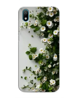 Чехол для Huawei Y5 2019 с картинкой «Ветка мелких белых цветов» Чехол для Huawei Y5 2019 с картинкой «Ветка мелких белых цветов»