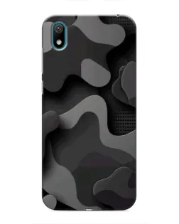 Чехол для Huawei Y5 2019 с картинкой «Темный абстрактный камуфляж»