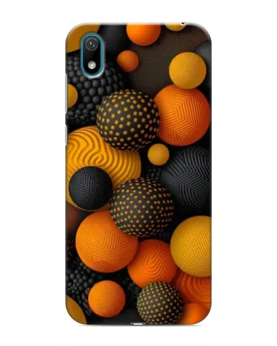 Чехол для Huawei Y5 2019 с картинкой «Объемные оранжевые сферы» Чехол для Huawei Y5 2019 с картинкой «Объемные оранжевые сферы»