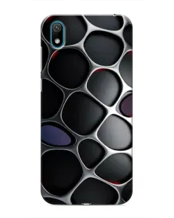 Чехол для Huawei Y5 2019 с картинкой «Объемная темная решетка»