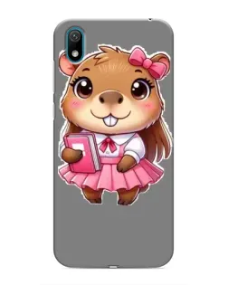 Чехол для Huawei Y5 2019 с картинкой «Девочка капибара»