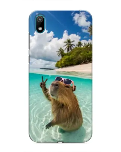 Чехол для Huawei Y5 2019 с картинкой «Капибара на море» Чехол для Huawei Y5 2019 с картинкой «Капибара на море»