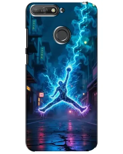 Чехол для Huawei Y6 Prime 2018 с картинкой «Jordan Gold Jumpman»