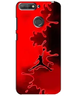 Чехол для Huawei Y6 Prime 2018 с картинкой «Jordan Red Smoke»