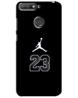 Чехол для Huawei Y6 Prime 2018 с картинкой «Jordan Flight 23»