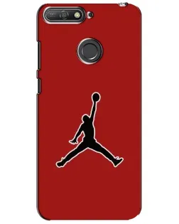 Чехол для Huawei Y6 Prime 2018 с картинкой «Jordan Red Back»