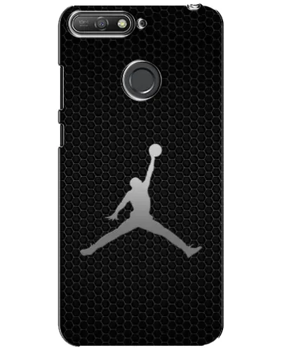 Чехол для Huawei Y6 Prime 2018 с картинкой «Jordan Dark Carbon»