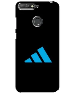 Чехол для Huawei Y6 Prime 2018 с картинкой «Adidas Cyan Logo»