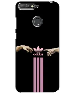 Чехол для Huawei Y6 Prime 2018 с картинкой «Adidas Hands»