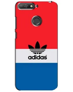 Чехол для Huawei Y6 Prime 2018 с картинкой «Ретро блоки Adidas»