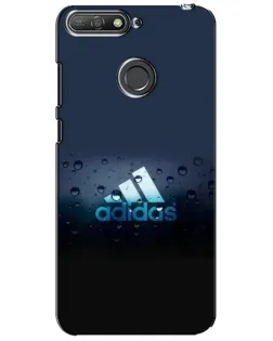 Чехол для Huawei Y6 Prime 2018 с картинкой «Adidas Water Drops»